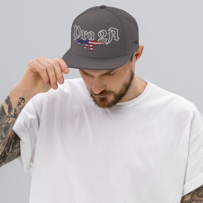 Pro 2A Light Text Snapback Hat - Image 13
