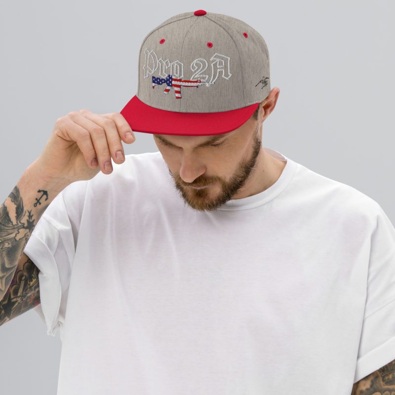 Pro 2A Light Text Snapback Hat - Image 17