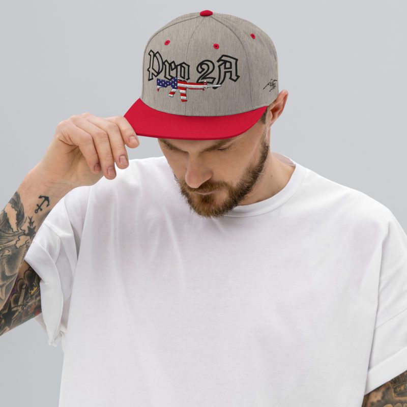 Pro 2A Dark Text Snapback Hat - Image 12