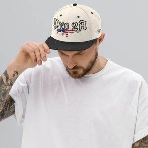 Pro 2A Dark Text Snapback Hat