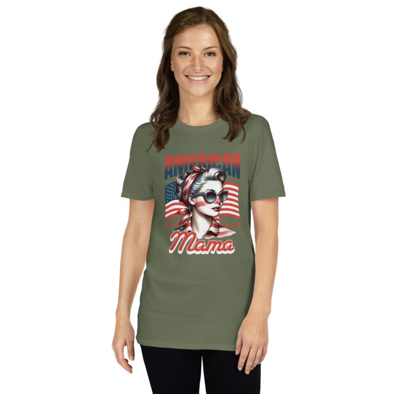American Mama - Short-Sleeve Unisex T-Shirt - Image 8
