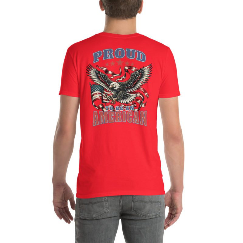 Proud To Be An American - Dark - Short-Sleeve Unisex T-Shirt - Image 6