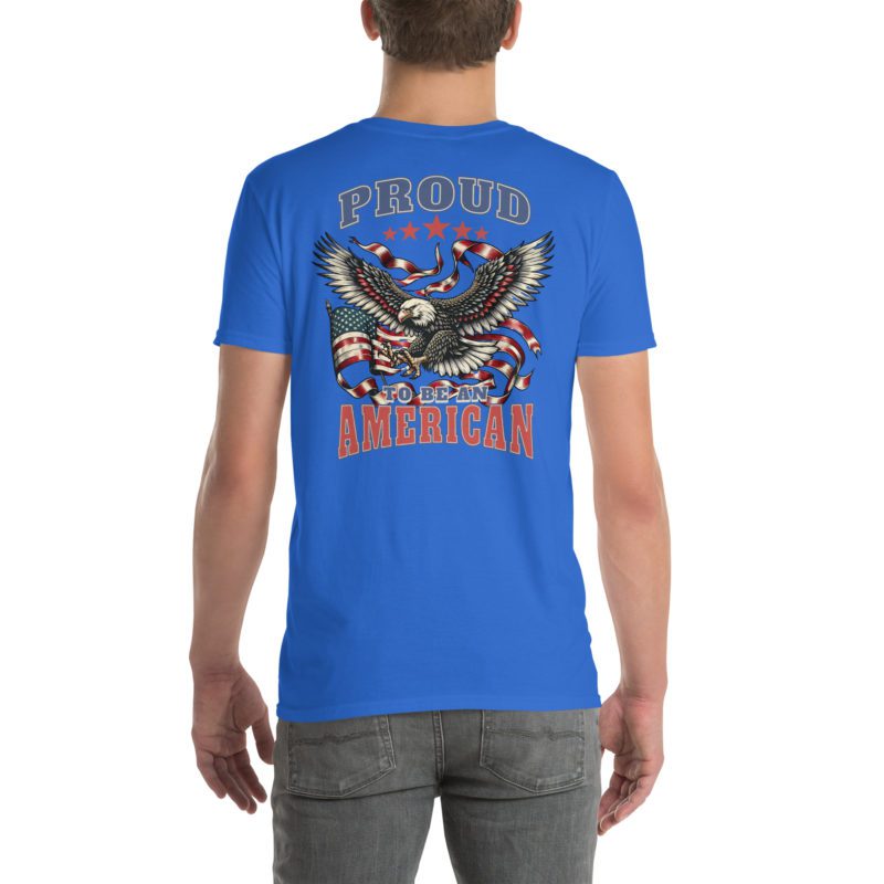 Proud To Be An American - Dark - Short-Sleeve Unisex T-Shirt - Image 7