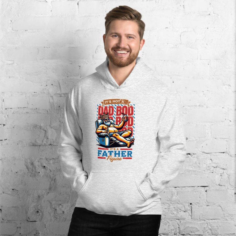 Dad Bod, It's a Figure Unisex Hoodie - Image 14
