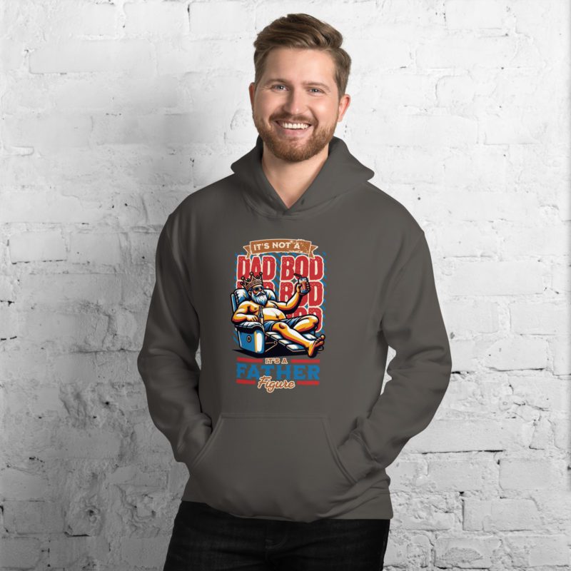 Dad Bod, It's a Figure Unisex Hoodie - Image 8