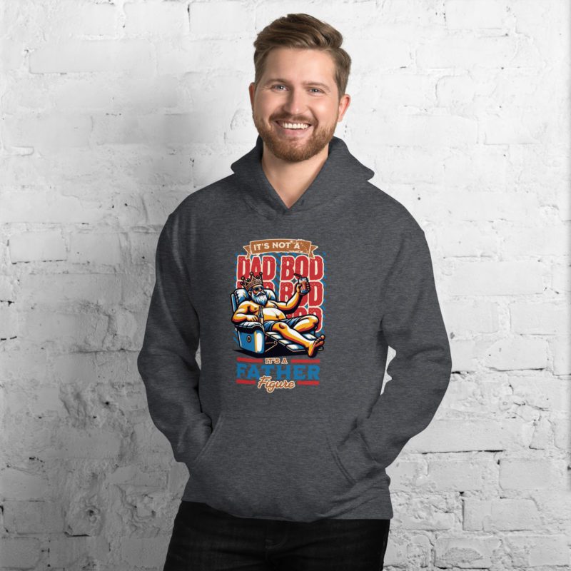Dad Bod, It's a Figure Unisex Hoodie - Image 6