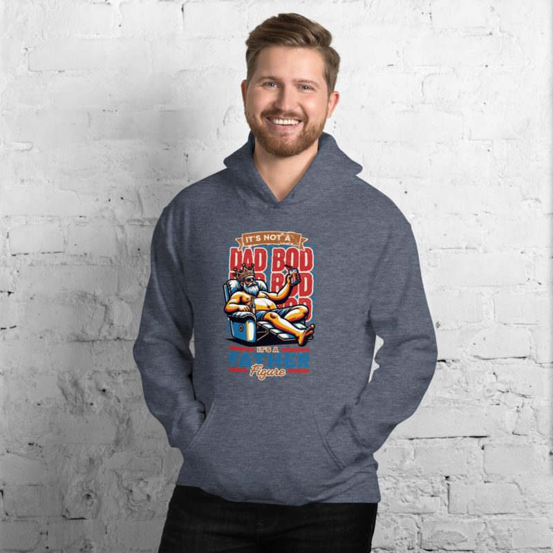 Dad Bod, It's a Figure Unisex Hoodie - Image 10
