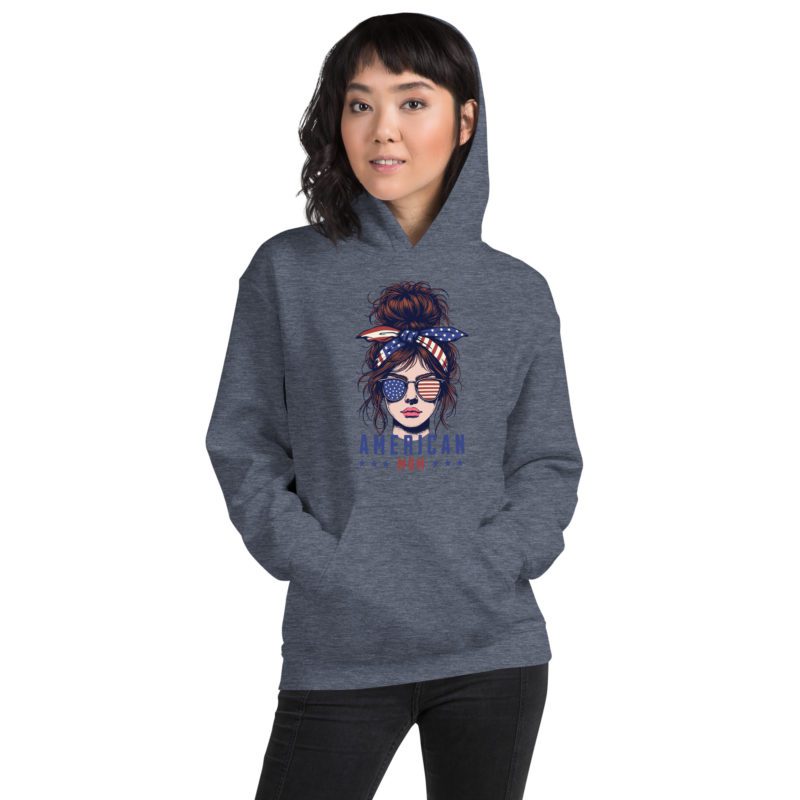 American Mom - Unisex Hoodie - Image 9