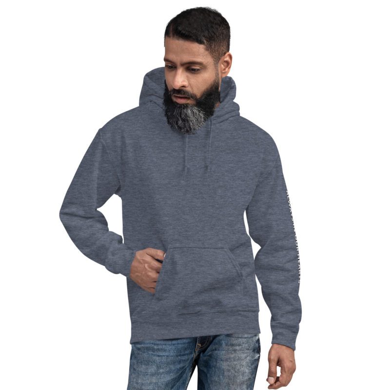 911 Never Forget with Always In Our Hearts on Left Sleeve - Unisex Hoodie - Image 38