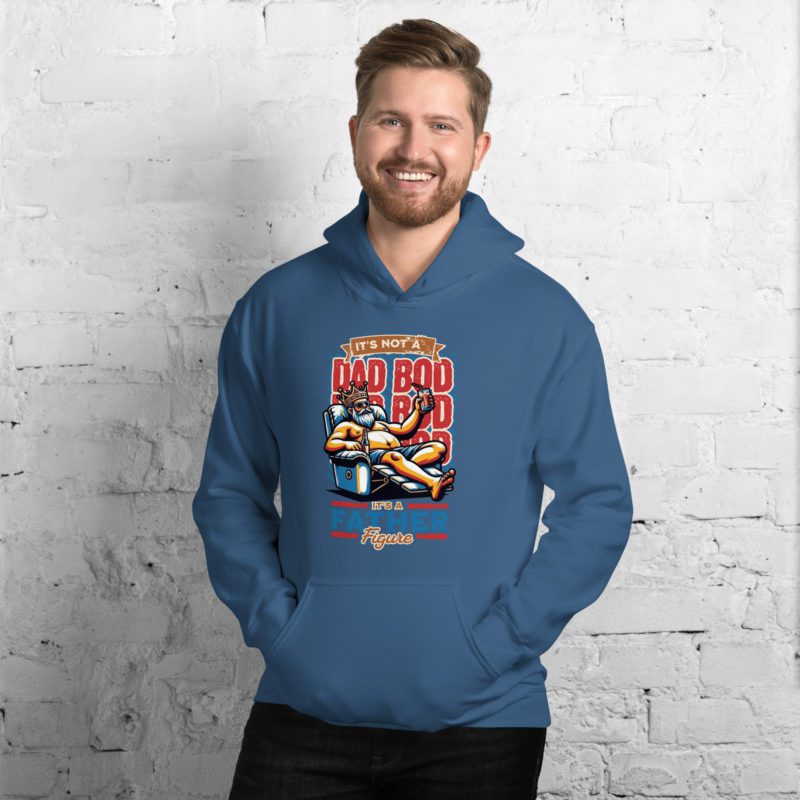 Dad Bod, It's a Figure Unisex Hoodie - Image 9