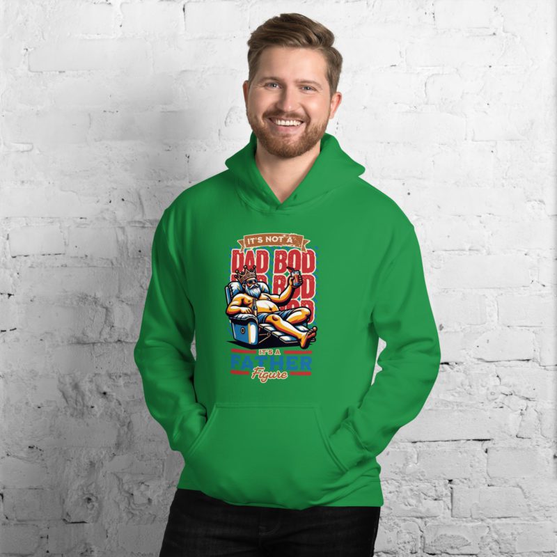 Dad Bod, It's a Figure Unisex Hoodie - Image 12