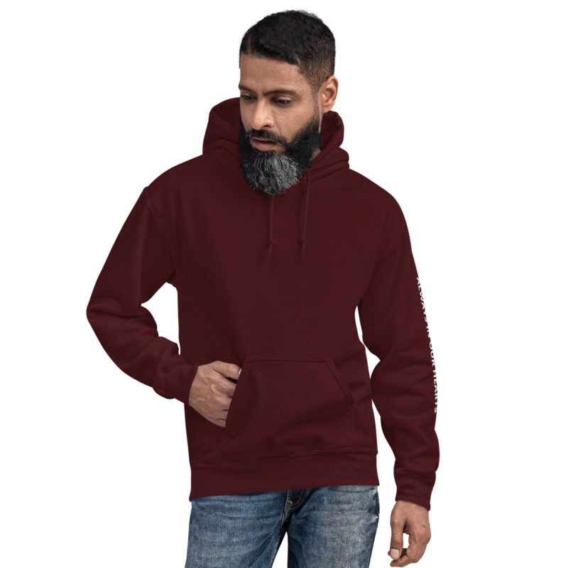 911 Never Forget with Always In Our Hearts on Left Sleeve - Unisex Hoodie - Image 10