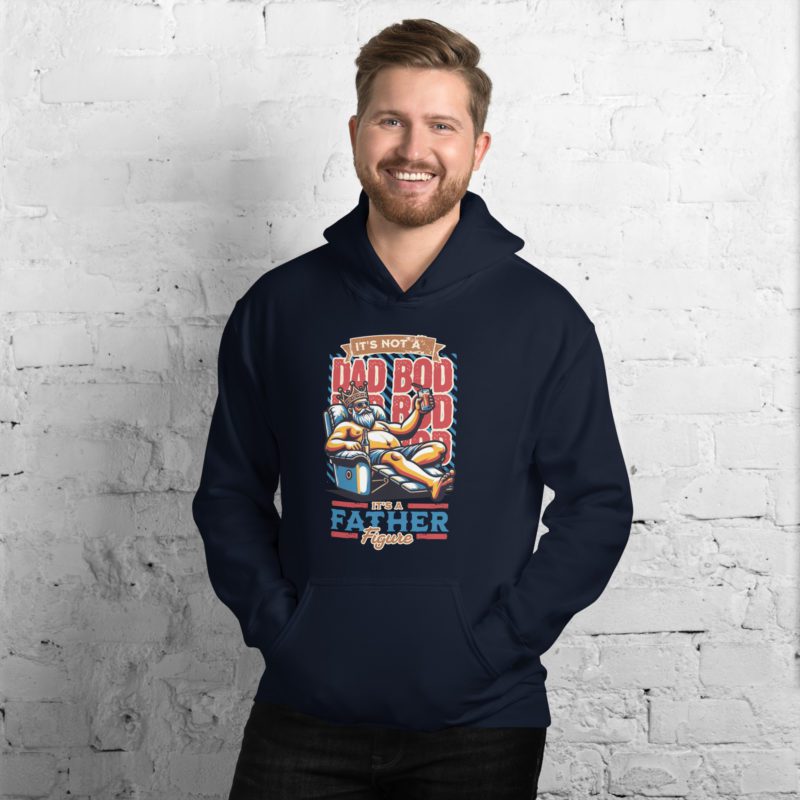 Dad Bod, It's a Figure Unisex Hoodie - Image 2