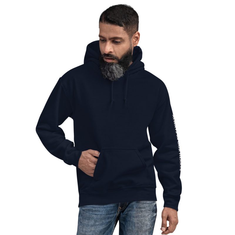 911 Never Forget with Always In Our Hearts on Left Sleeve - Unisex Hoodie - Image 6