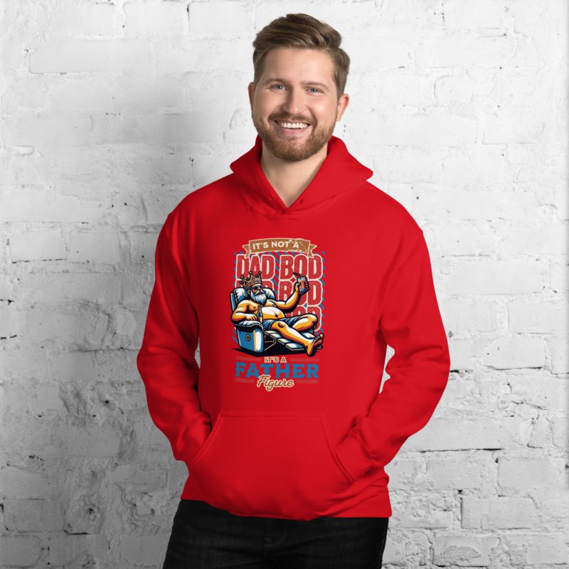 Dad Bod, It's a Figure Unisex Hoodie - Image 5