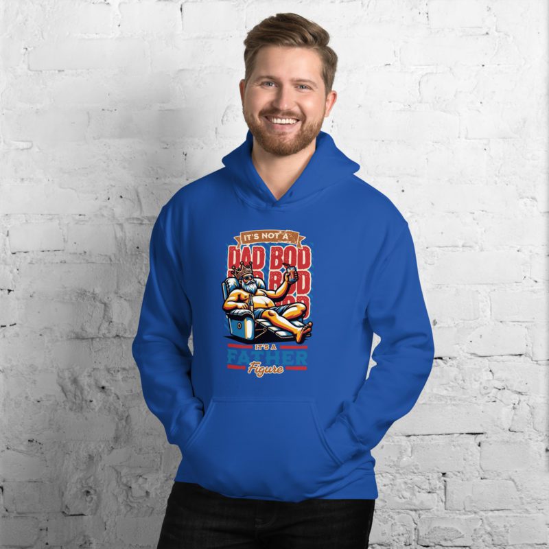 Dad Bod, It's a Figure Unisex Hoodie - Image 7