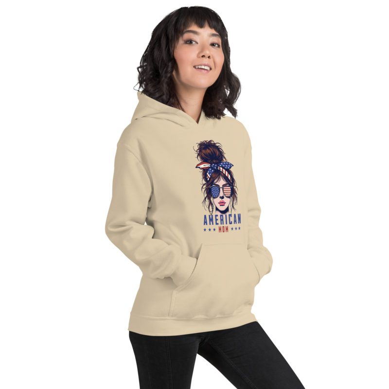 American Mom - Unisex Hoodie - Image 36