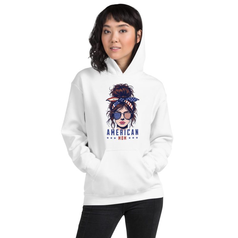American Mom - Unisex Hoodie - Image 45