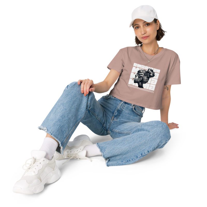 American Mama Bold - Women’s crop top - Image 3