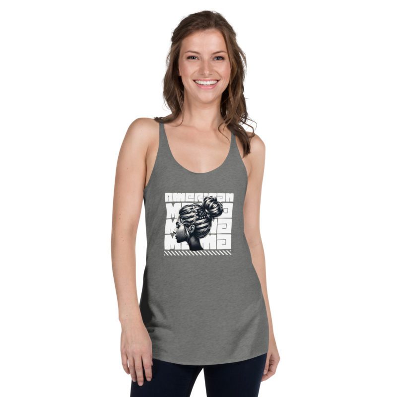 American Mama Bold - Women's Racerback Tank - Image 11