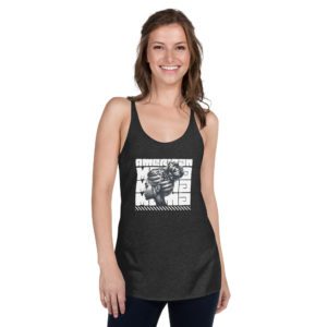 American Mama Bold - Women's Racerback Tank