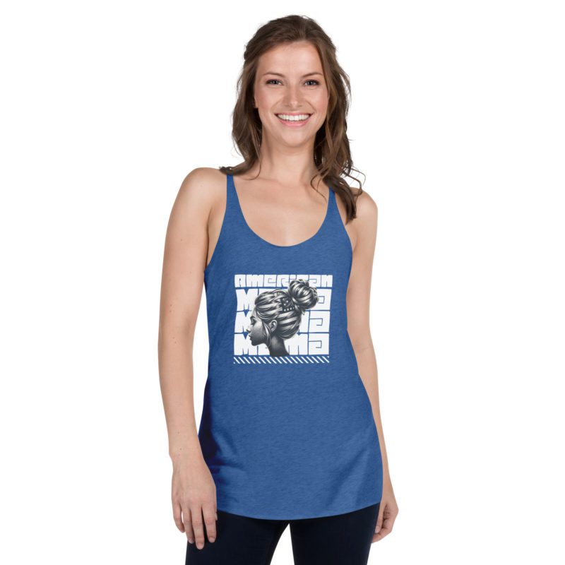 American Mama Bold - Women's Racerback Tank - Image 9