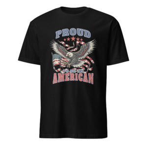 Proud to be an American - Dark - Front - Short-Sleeve Unisex T-Shirt
