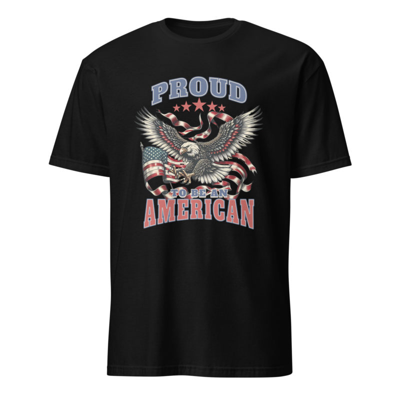 Proud to be an American - Dark - Front - Short-Sleeve Unisex T-Shirt