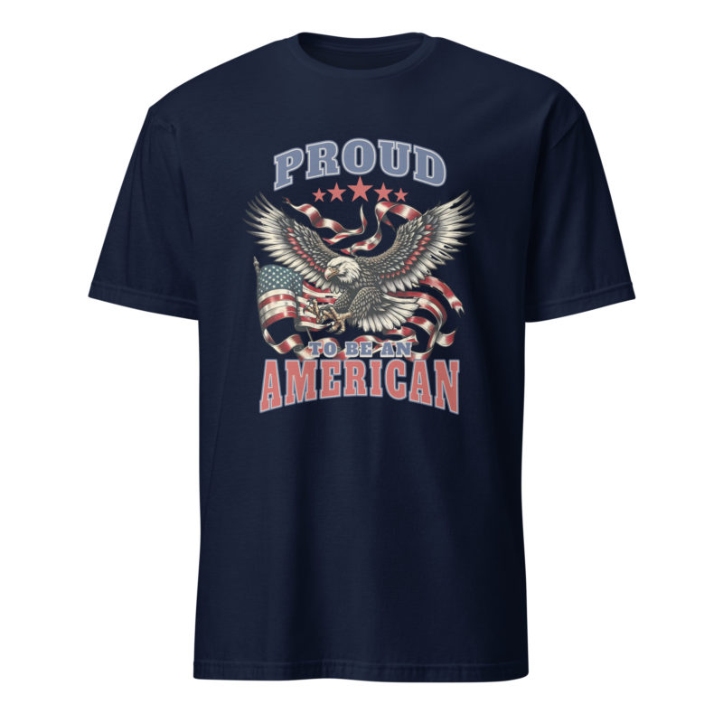 Proud to be an American - Dark - Front - Short-Sleeve Unisex T-Shirt - Image 2